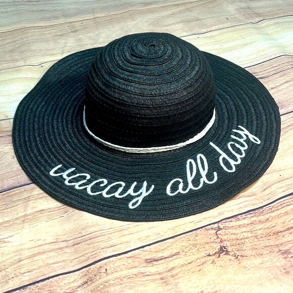 Target Accessories - Vacay all day hat! Black. one size.